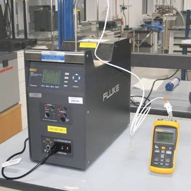 Equipment calibration in progress